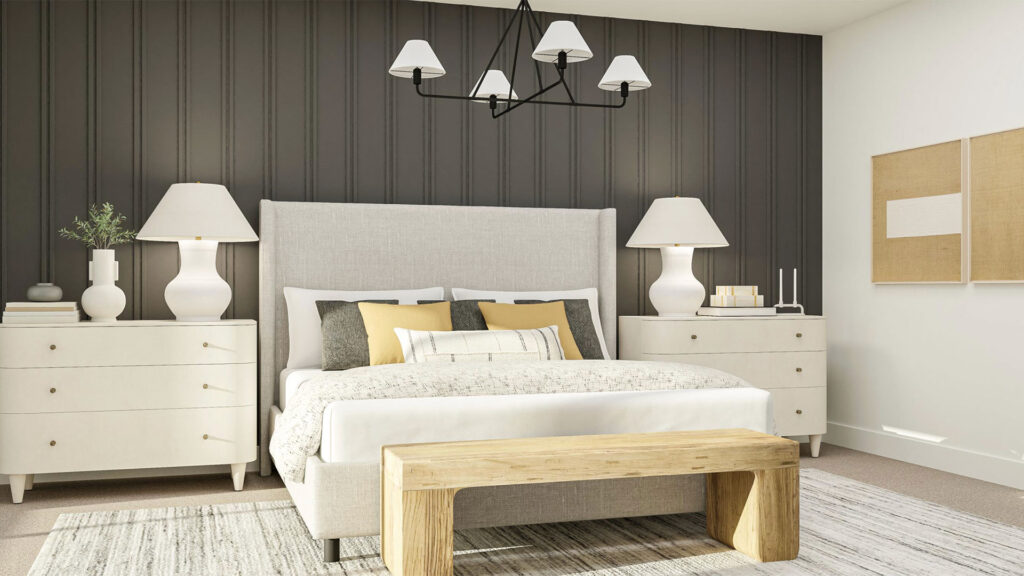 Lennar interior design minimal marigold bedroom