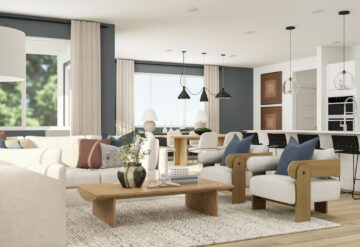 Lennar Get the Look Revived Refuge interior design open concept living room