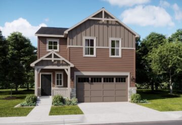 Rendering of the Storybook model exterior at Muegge Farms in Bennett