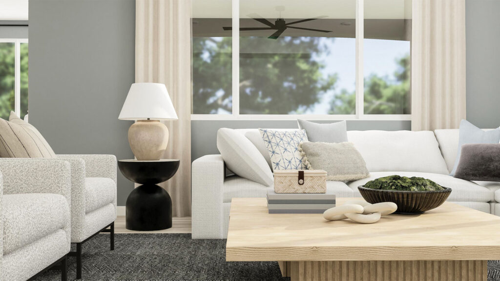 Lennar interior design composed contemporary living spaces
