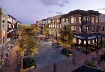 Easton Grey downtown aerial