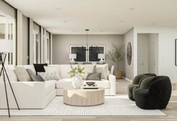 Lennar get the look muted monochromatic design style living room