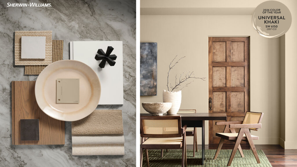 Sherwin-Williams color of the year 2026 universal khaki