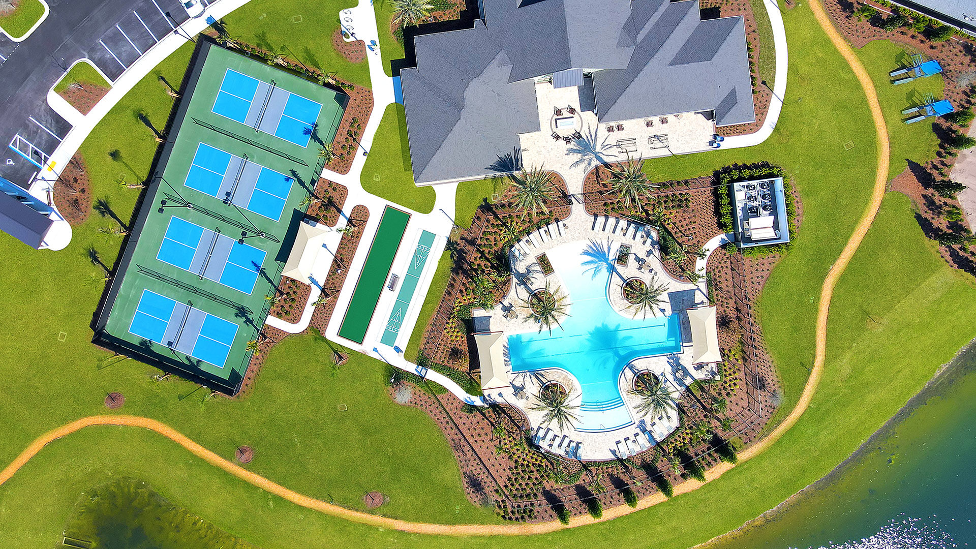 Edenbrooke amenities and clubhouse aerial