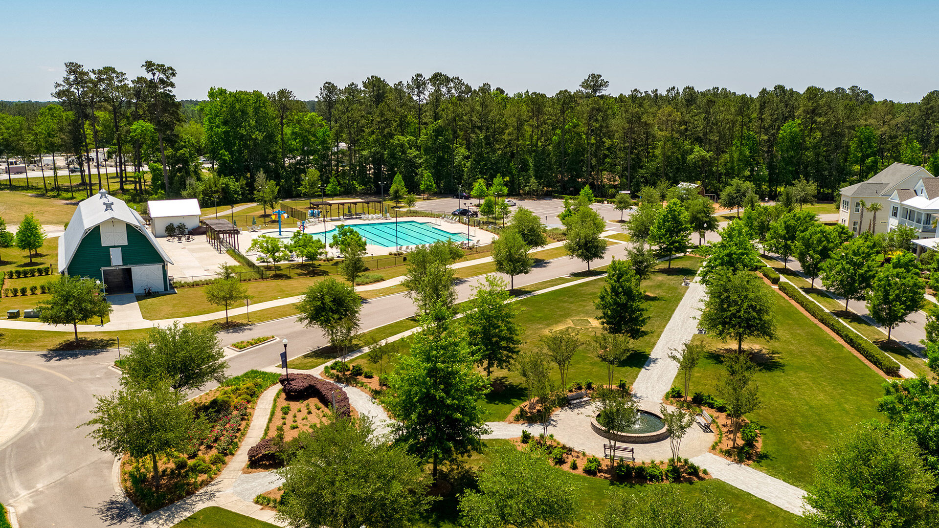 Carnes Crossroads Community Aerial