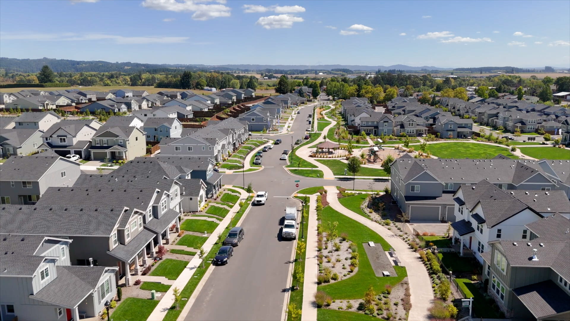Brynhill community aerial