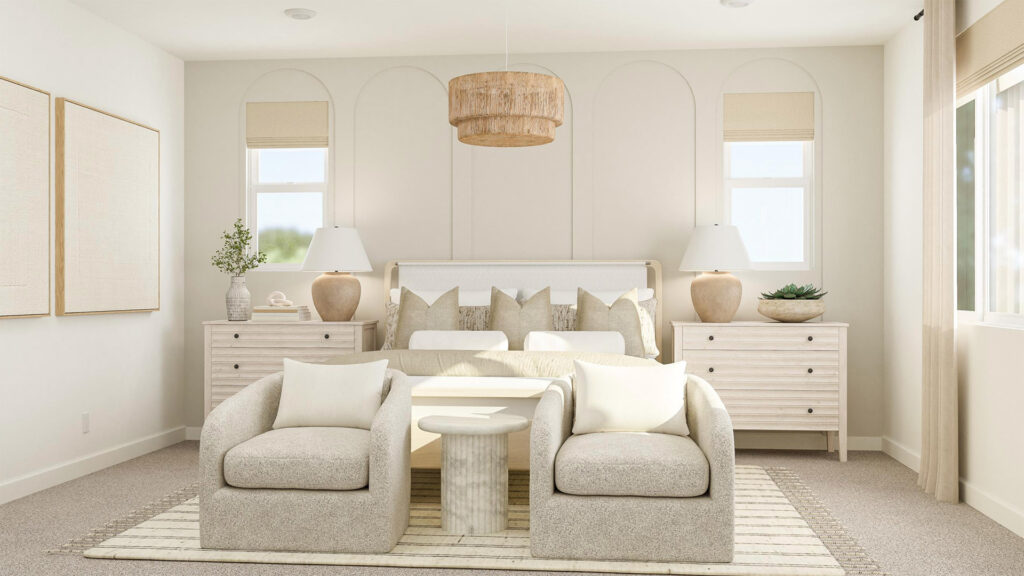 Lennar get the look textured minimalism neutral bedroom